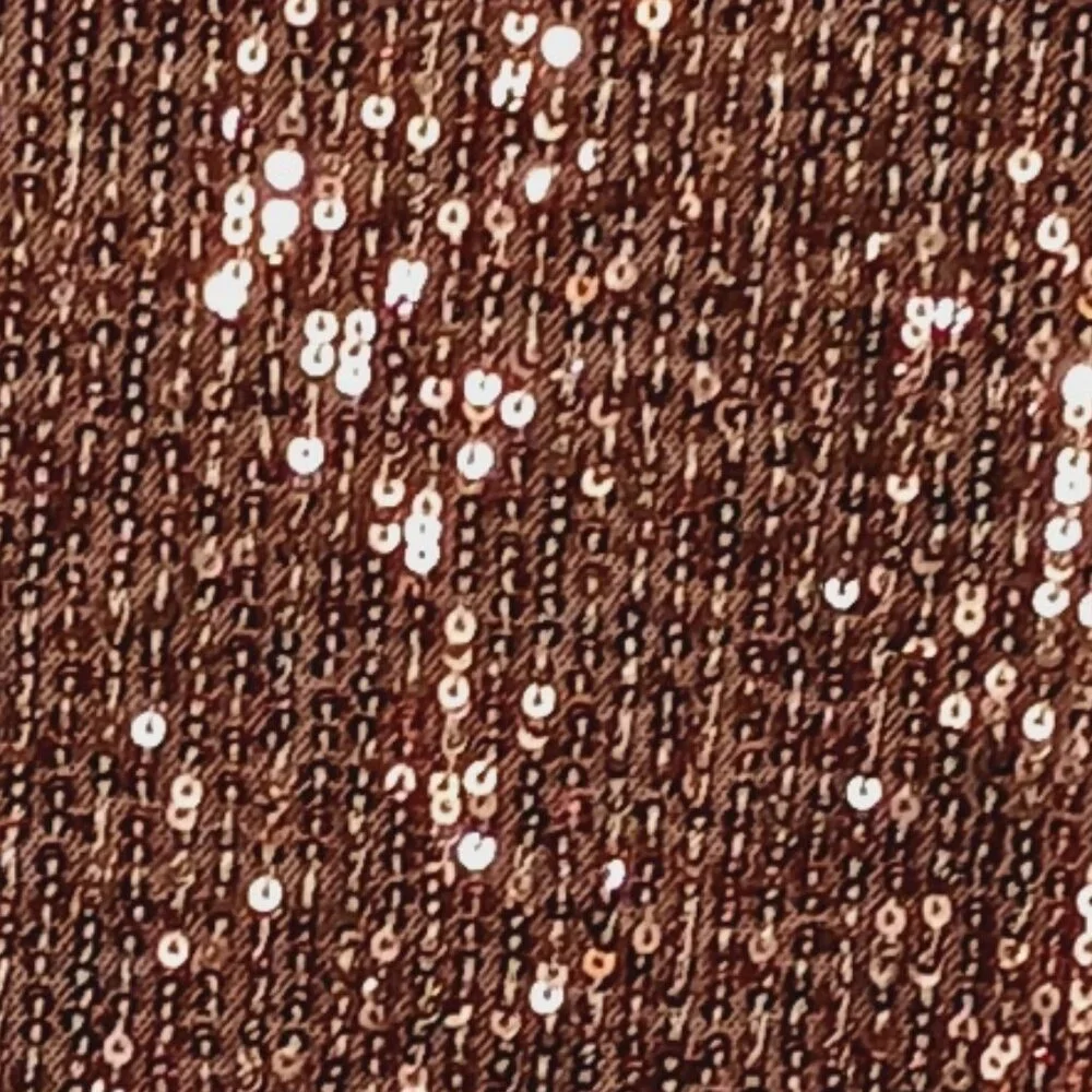DKNY, Sleeveless Sequin Top, Dusty Pink, Size Large, Glam, Sparkly, Party - Picture 3 of 16